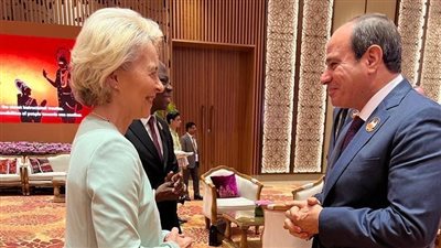 السيسي يلتقي رئيسة المفوضية الأوروبية ويؤكدان أهمية تعزيز الشراكة الاستراتيجية