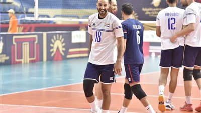 نجم منتخب الكرة الطائرة: نعد بتقديم أفضل ما لدينا أمام المغرب الليلة 