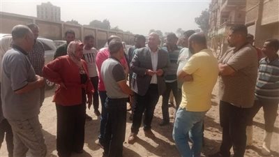 نائب محافظ الجيزة يتفقد رفع الإشغالات بكرداسة