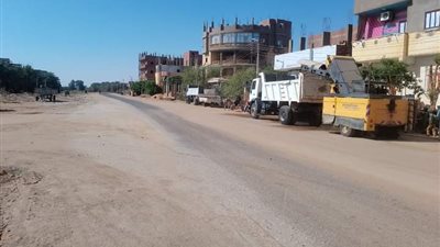 بدء إنشاء ميدان 23 يوليو بمدينة موط بواحة الداخلة بالوادي الجديد (صور)