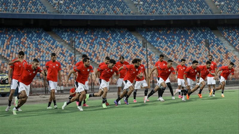 منتخب مصر يستعد لتونس