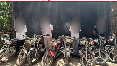 حبس تشكيلين عصابيين لسرقة الدراجات النارية والهواتف 