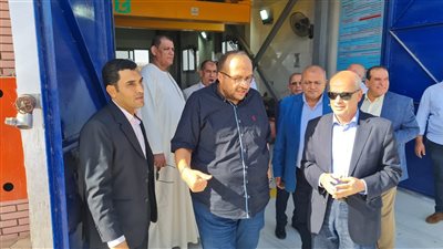 رؤساء شركات مياه الشرب والصرف بالمنيا وقنا والبحر الاحمر يتفقدون مجمع الورش بسوهاج