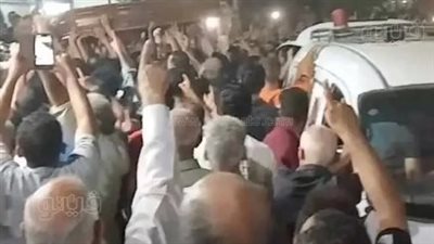 جنازة مهيبة لطفلين شقيقين قتلا علي يد أب ونجله بالشرقية (صور)