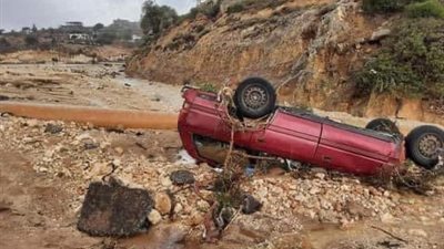 العاصفة دانيال، ماكرون يوجه رسالة إلى الشعب الليبي