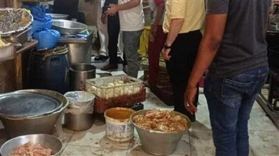 ضبط أغذية ومشروبات فاسدة في حملة مكبرة برأس سدر 