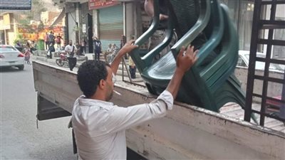 حملات مكثفة لرفع الإشغالات بمراكز المنيا