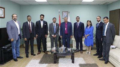 رئيس الإنجيلية يستقبل وفدا من Trends الإماراتية