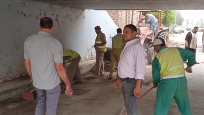 الصناديلي يتابع النظافة والتجميل بعموم مركز الزقازيق