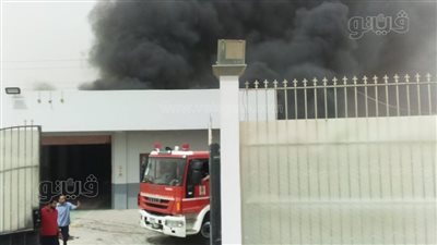 إصابة 3 بحريق مصنع ملابس بطريق العين السخنة قطامية