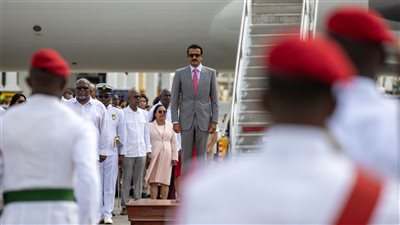 أمير قطر يزور جمهورية غويانا التعاونية (صور)