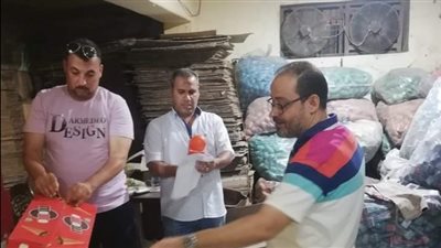 ضبط ألف كيلو مواد غذائية غير صالحة للاستهلاك الآدمي بالقناطر الخيرية