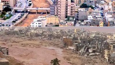 رائحة الموت تحلق في الأفق، 10 صور ترصد تحول درنة الليبية إلى مدينة أشباح 