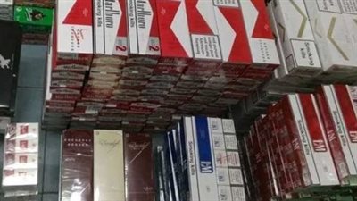 حبس تاجر لحيازته 2220 علبة سجائر في البساتين 