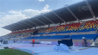 ملعب مباراة السوبر الأفريقي بين الأهلى واتحاد العاصمة الجزائري (فيديو)