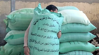 تموين الشرقية: ضبط 1.5 طن دقيق مدعم بالحسينية