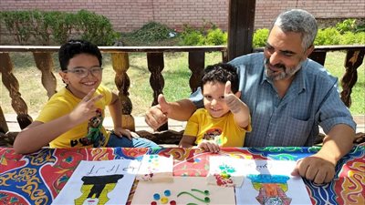 متحف آثار الإسماعيلية ينظم ورشة عمل لتعليم الأطفال الرسم الفرعوني (صور) 