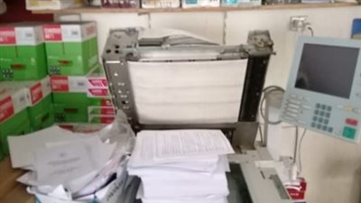 ضبط 19 ألف ملزمة تعليمية لمواد دراسية بدون تصريح داخل مكتبة بالدقي