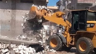 إزالة 11 حالة تعد على الأراضي الزراعية بالبحيرة (صور)