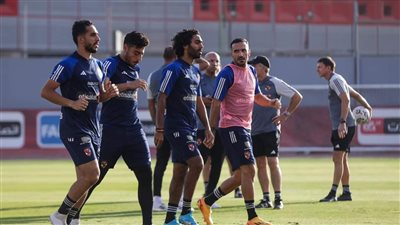 تفاصيل مران الأهلي الاخير قبل مواجهة المصري في الدوري الممتاز (صور)