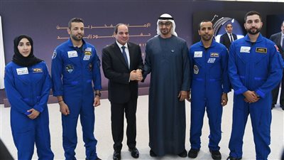 10 صور ترصد زيارة الرئيس السيسي للإمارات ولقاء بن زايد ورواد الفضاء