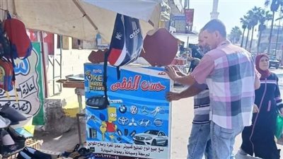 رفع 826 حالة إشغال طريق في البحيرة (صور)