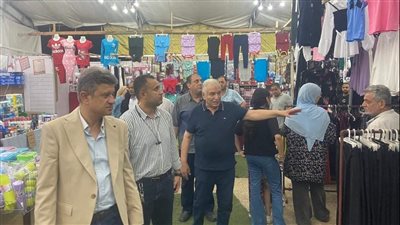 رئيس جهاز مدينة دمياط الجديدة يفتتح معرض أهلا مدارس