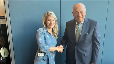 وزير الخارجية يلتقي نظيرته الكندية على هامش اجتماعات الجمعية العامة للأمم المتحدة