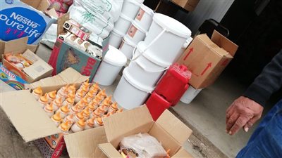 ضبط كميات كبيرة من السلع الغذائية الفاسدة والمجهولة في كفر الشيخ