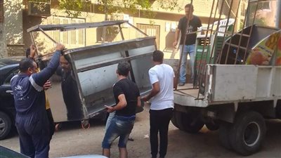 إزالة مخالفات بناء ورفع 450 حالة إشغال وتعد في حملات بحي جنوب الجيزة