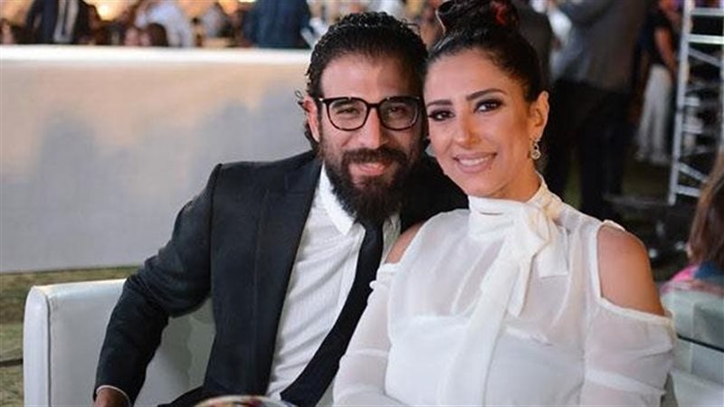 حنان مطاوع وزوجها،