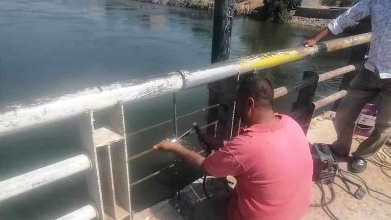 إصلاح كسر بسور كوبري
