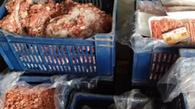 التحفظ على 3.5 طن لحوم مجهولة المصدر بالقليوبية 