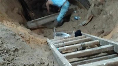 مصرع شقيقين أثناء التنقيب عن الآثار بالقليوبية (صور)