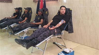 حملة للتبرع بالدم بقطاع الأمن المركزي