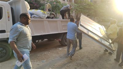 ضبط مخالفات تحويل جراج لمحال وورش بهضبة الأهرام وغلقها (صور)