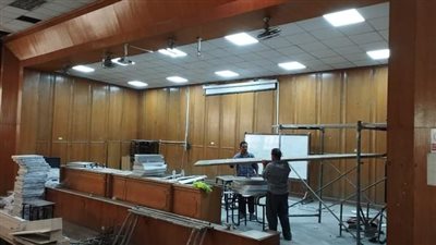 آداب عين شمس تجري أعمال تطويرية استعدادا للعام الجديد ٢٠٢٣ / ٢٠٢٤