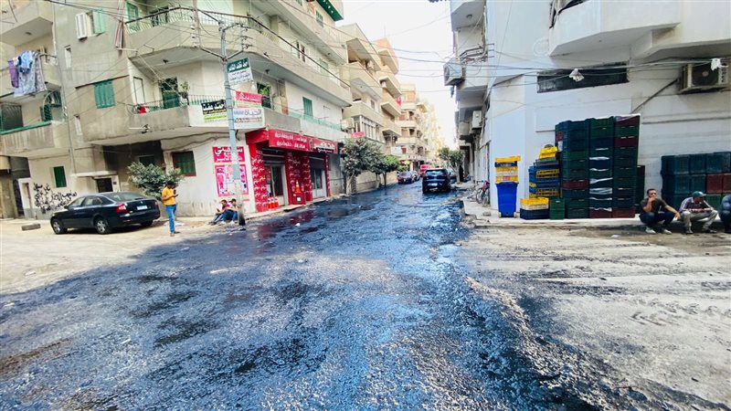 اعمال رصف بشوارع