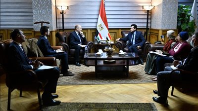 وزير الشباب والرياضة يستقبل السفير المجري 