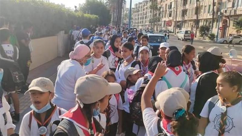 مسيرة بالاعلام المصرية