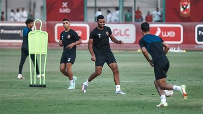  تدريبات فنية وخططية في مران الأهلي استعدادًا لمباراة الحرس الوطني