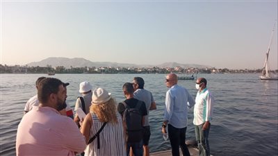 شباب الأقصر يشارك فى افتتاح طريق الكباش lصور