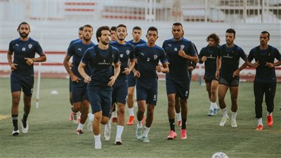 تدريبات تأهيلية للاعبي الزمالك في مجمع الصالات