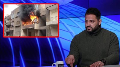 اتصبت والنيران طالت العقار كله.. وليد صلاح عبد اللطيف يروي تفاصيل نجاته من حريق بمنزله