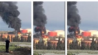حريق هائل بمنشأة نفط في الزهراني جنوب لبنان | فيديو