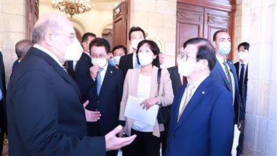 تفاصيل استقبال مجلس الشيوخ لرئيس الجمعية الوطنية لكوريا الجنوبية