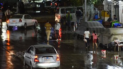 20 صورة ترصد سقوط أمطار غزيرة على القاهرة والجيزة
