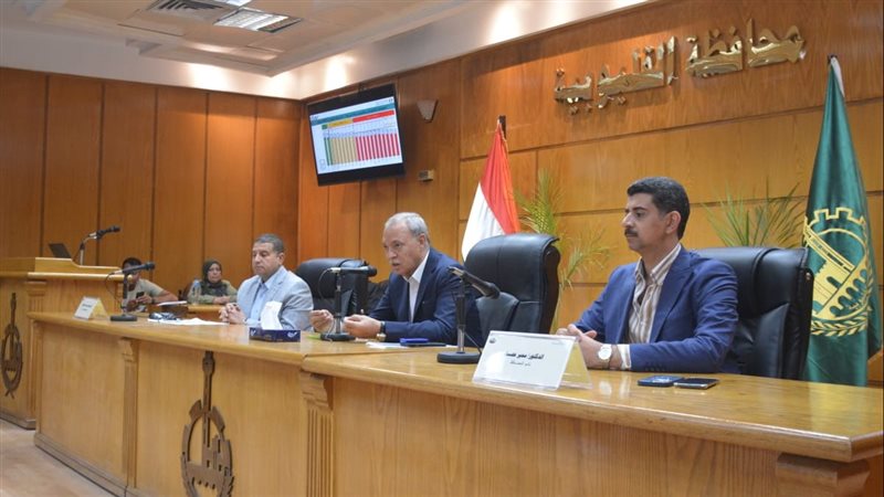 محافظ القليوبية خلال