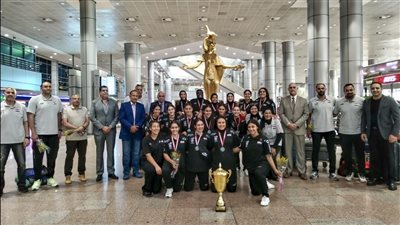 وزارة الشباب والرياضة تستقبل بعثة منتخب ناشئات اليد بعد الفوز ببطولة أفريقيا