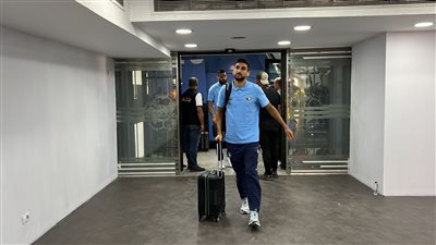 الدوري المصري، وصول فريق بيراميدز إلى استاد السلام (صور)